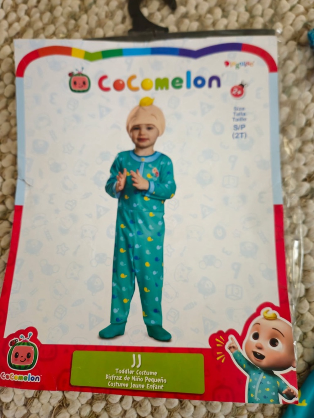 CoComelon Toddler One-Piece Costume- size small/ 2T, like new